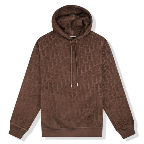 dior hoodie brown|christian Dior couture hoodie.